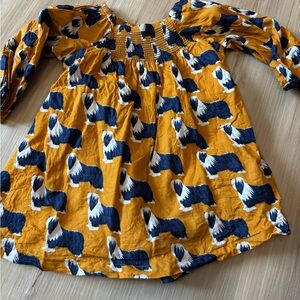 Pink chicken St. Bernard dress